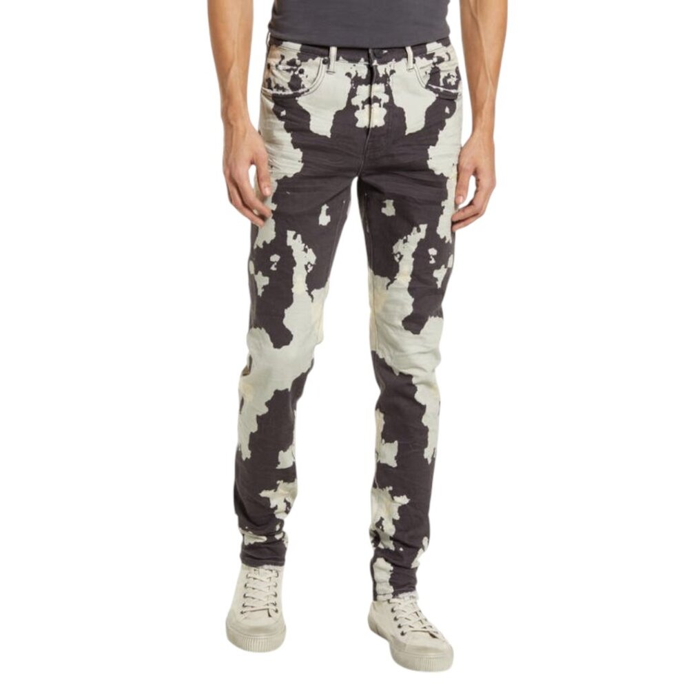 Purple Brand Rorschach Print Skinny Jeans